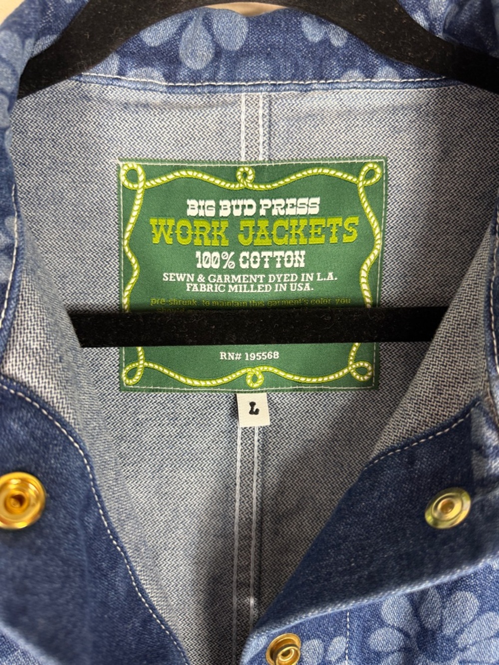 Big Bud Press Lazy Denim Work Jacket - Picture 7 of 9